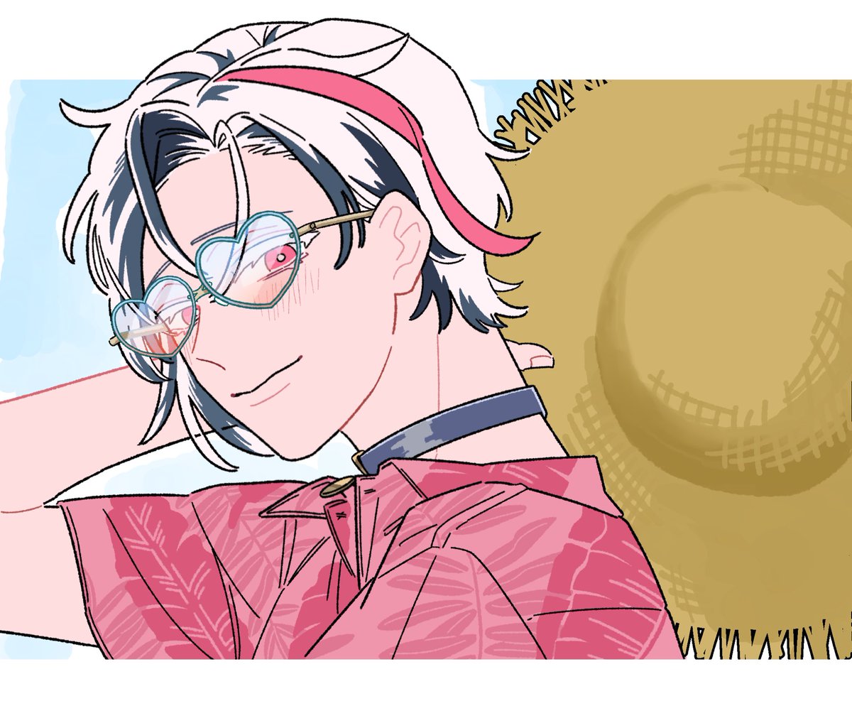 sunako087's tweet image. 他のパターン！描けたら背景変えたり配置変えたりして遊んじゃうよね………😚