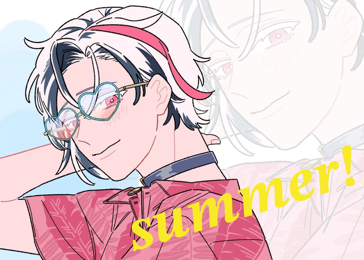 sunako087's tweet image. 他のパターン！描けたら背景変えたり配置変えたりして遊んじゃうよね………😚