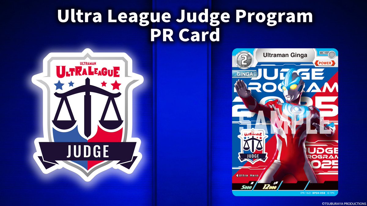ucg_en's tweet image. ◢◤#UltramanCardGame◢◤
Announcing the Ultra League Judge Program PR Card!
Become an Official Judge to receive a Ultraman Ginga PR Card!
For more information 👇
ultraman-cardgame.com/page/sg/news/n…
#UltramanCardGame #Ultraman #Kaiju #UltraLeague #Tokusatsu #TCG