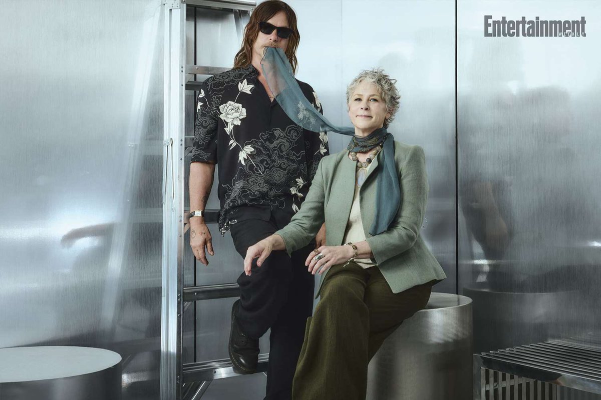 reedusnetwork's tweet image. Norman Reedus and Melissa McBride portraits for Entertainment Weekly, taken at San Diego Comic-Con on July 26th.
Photographer: Jonny Marlow / Illustration: Rebecca Holopter
#normanreedus #melissamcbride #sdcc #sdcc2025