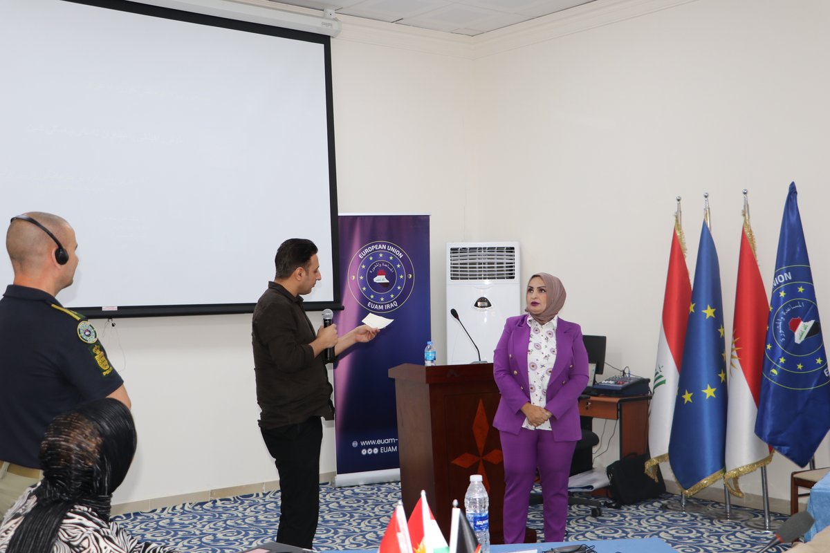 EuamIraq's tweet image. @EUAMIraq launched a Train the Trainer programme at the Police College in Erbil to support police academy instructors in delivering courses on community-oriented policing to regular police, parole officers, and first-line responders in the Kurdistan Region.