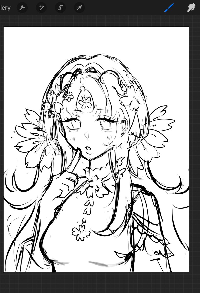 riyoyart's tweet image. wip 🌸