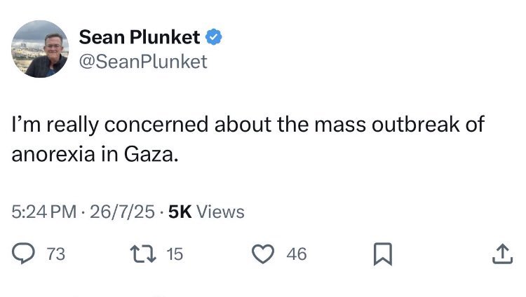 brettherron's tweet image. This is human monstrosity. Hard to contemplate the kind of psychosocial condition that lacks any empathy and thinks this is humour.
#FreePalestine #FeedPalestine