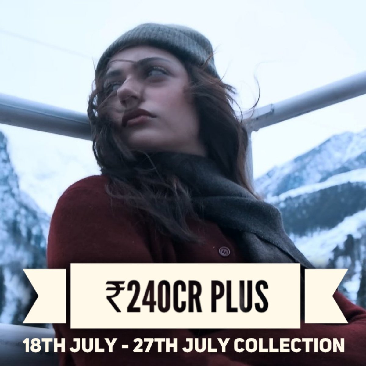 rohitjswl01's tweet image. Saiyaara total collection from 18th July till 27th July is expected to cross ₹240cr plus…. Nett in India…..
Film is now heading towards ₹400cr as LIFETIME….. will continue to run in cinemas even after War releases… Obviously shows will be restricted but the presence of…