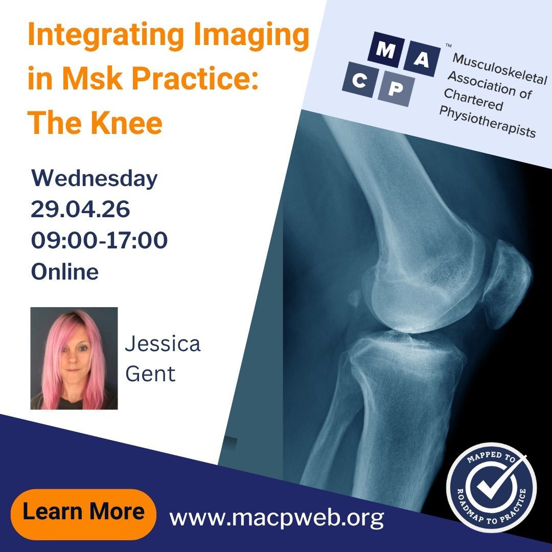MACP (@physiomacp) on Twitter photo Boost your skills in managing knee pain with this exceptional online course led by expert <a href="/jessgent78/">Jessica Gent</a>.
Advance your knowledge in interpreting and requesting knee imaging.
Reserve your place now: macpweb.org/events/
#KneeCare #MedicalEducation Boost your skills in managing knee pain with this exceptional online course led by expert <a href="/jessgent78/">Jessica Gent</a>.
Advance your knowledge in interpreting and requesting knee imaging.
Reserve your place now: macpweb.org/events/
#KneeCare #MedicalEducation