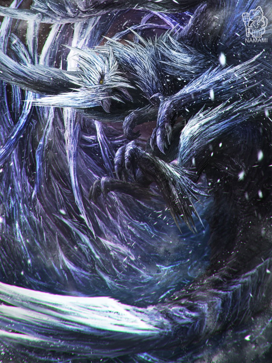 NAMAMI0115's tweet image. 冰龍イヴェルカーナ
#モンハン #monsterhunter #MHWI