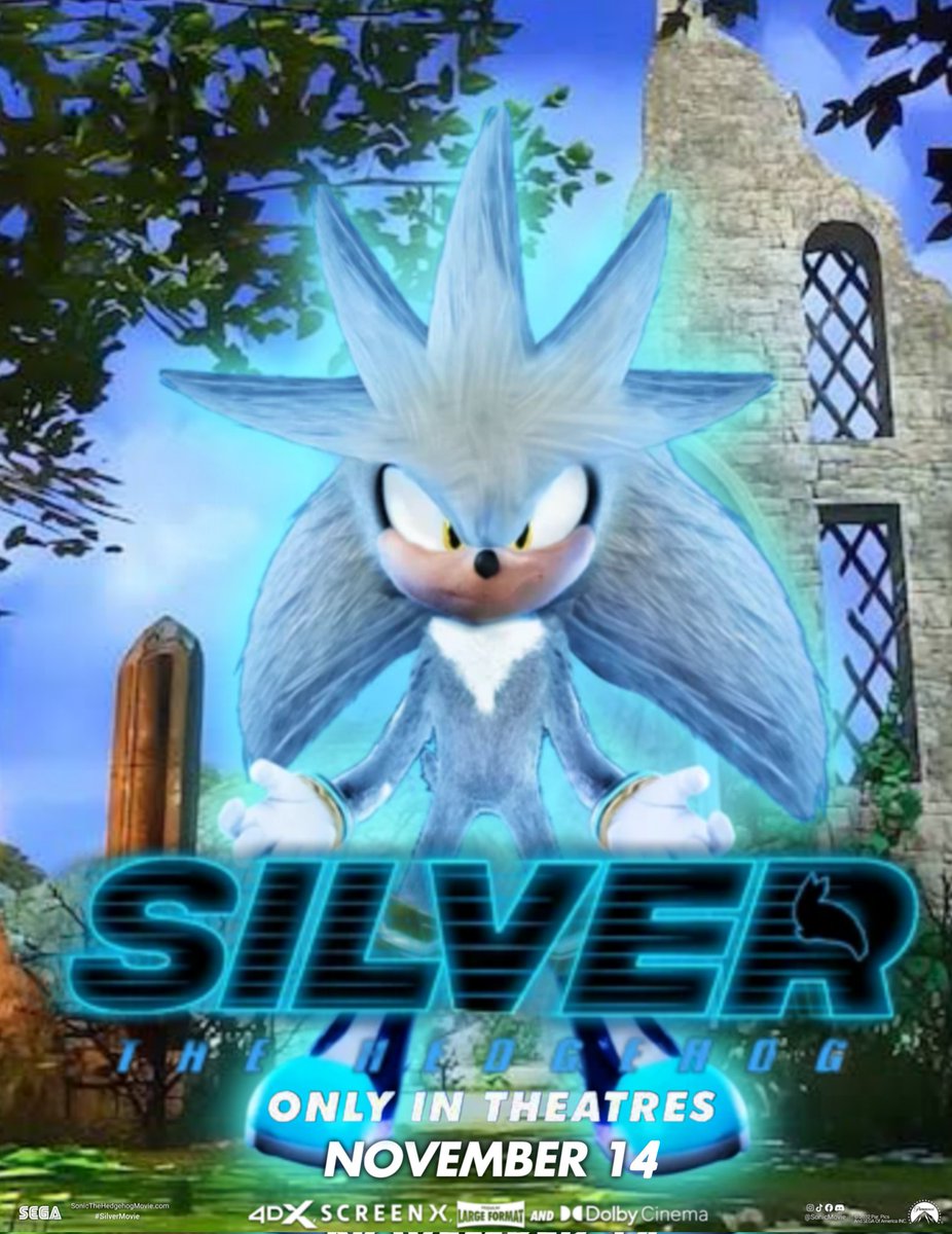 BerryTheFox_'s tweet image. Here's my second fanmade poster for #SilverMovie!
#SilverTheHedgehog #SonicMovie #SonicMovie5 #Sonic #SonicTheHedgehog