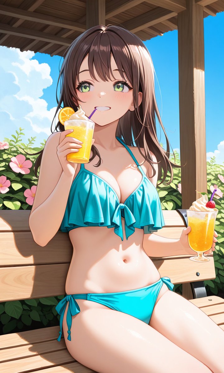 XAIX0X0's tweet image. 出遅れちゃった

こんな感じで♫

#3時の水着美女
