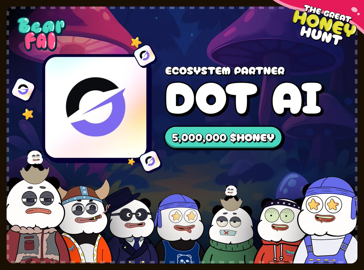🛸 <a href="/TrainDotAI_/">Dot AI ⨀</a> just dropped into the Hunt!

AI-powered, dot-connected, the Bear just boosted its brain.

Next quest? Smarter, sharper, faster.

🌟 Join the Hunt: app.bearfai.xyz/quest