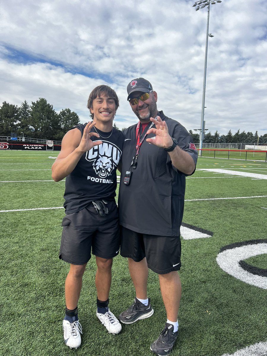 Thank you <a href="/coachbradycrane/">Coach Brady Crane</a> for having me out for <a href="/CWUFB/">CWU Football</a> camp!! 
<a href="/coachKastens/">Alex Kastens</a> <a href="/CoachFisk/">Chris Fisk</a> 
<a href="/Matt_Johnson37/">Matt Johnson</a> <a href="/FootballSuns/">Southridge Suns Football</a>