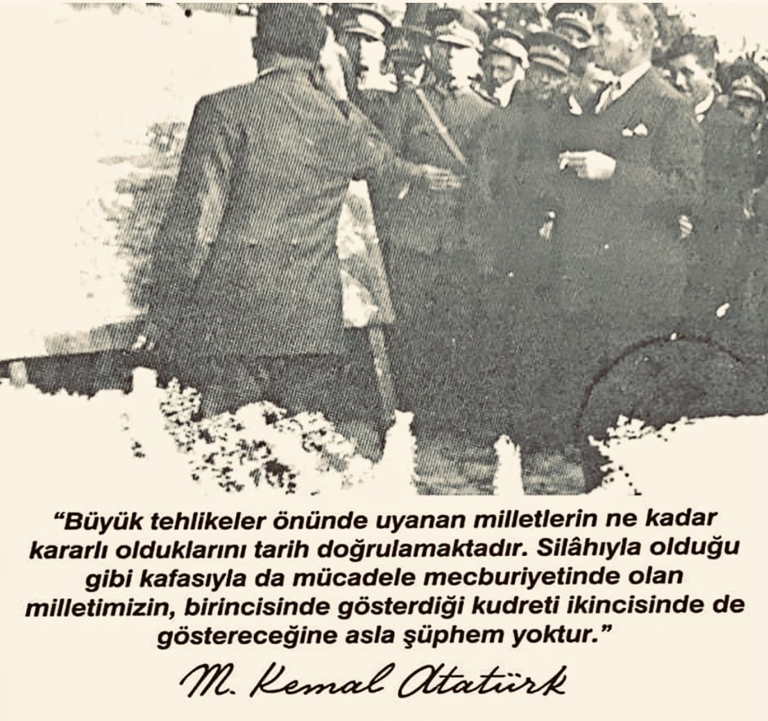 ATATÜRK Diyor ki;