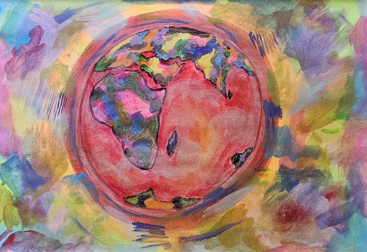 RGoldLace's tweet photo. @Artistreccs From my last art stream before my move. Acrylic paint on sketch paper. https://t.co/uJgKMfJCDr