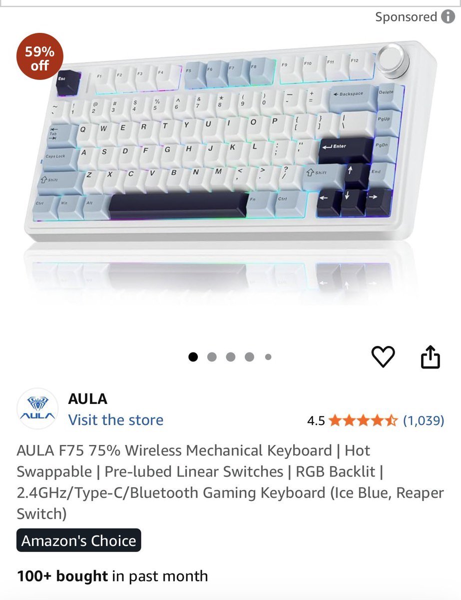 thebiryanidev's tweet image. I’m buying these two products
Aula f75 - 6.5k
Mx master 3s - 9.5k
Anything i should know before i make this purchase?
Any place where i can get a good discount?