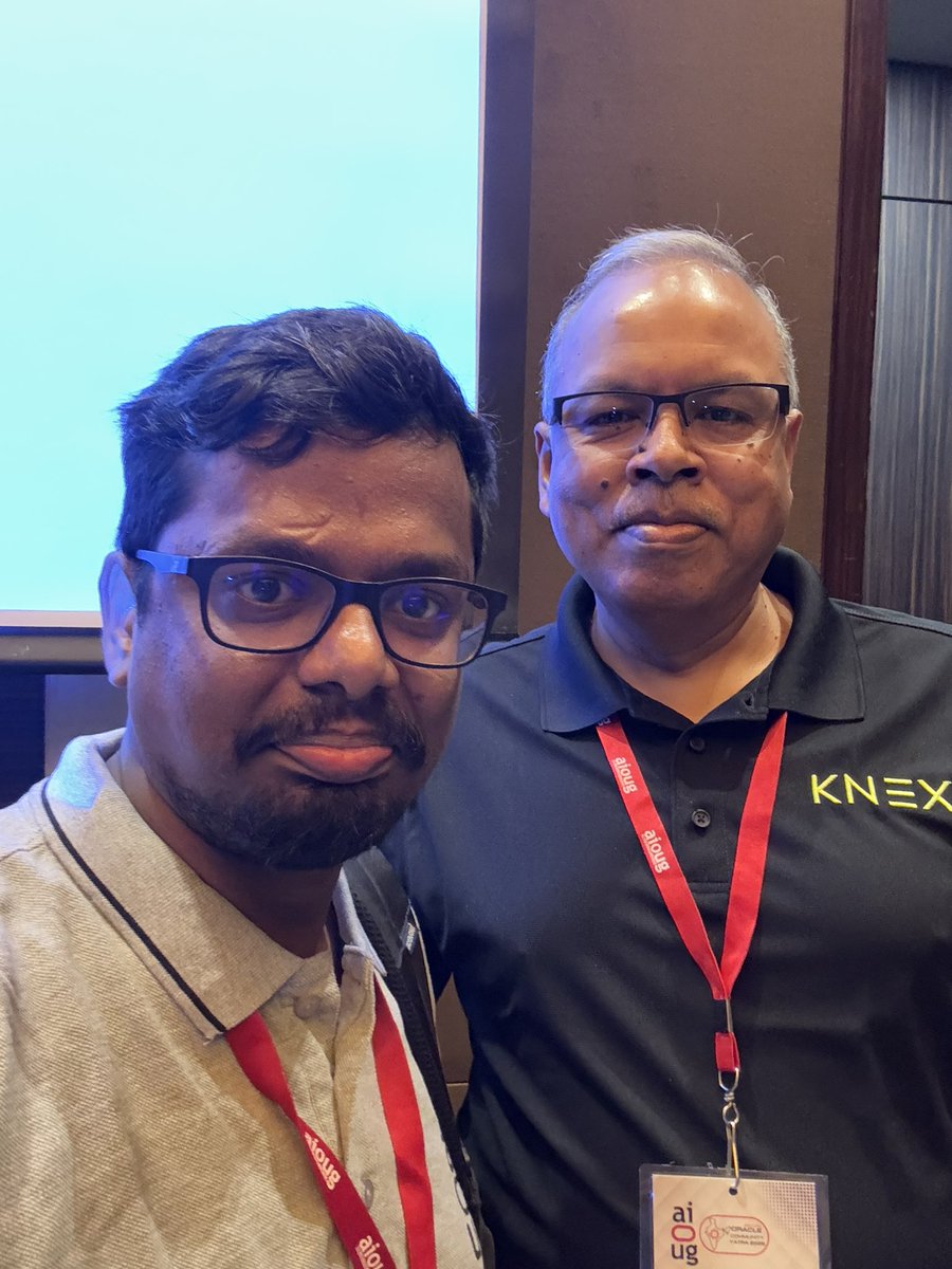 dsecsuresh's tweet image. Just kicked off my #OCYatra25 journey with my first Oracle ACE selfie!
Grateful to learn from the best in the community. 🙌
@AIOUG @oracleace
