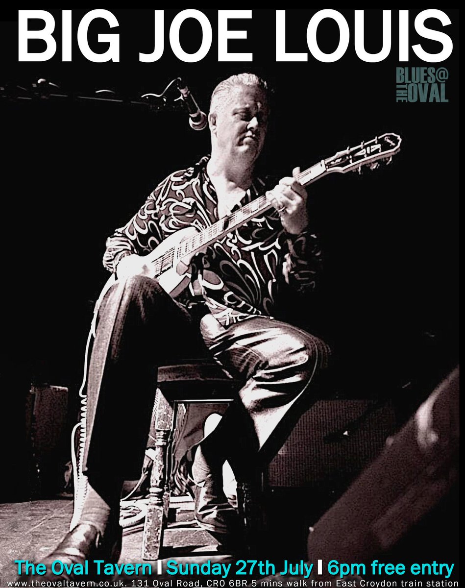 Tonigh @ 6 . BIG JOE LOUIS. Free entry #Bluesmusic #guitarist