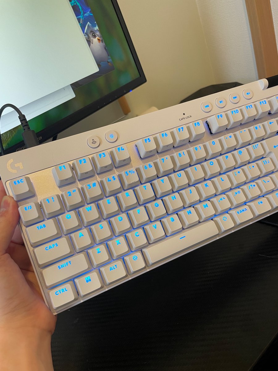 mirebooo's tweet photo. 白いキーボード可愛すぎてテンション上がってる
頼んでから2週間くらい経ってるから買ったことすら忘れてたけど https://t.co/VY4lgDJTQq