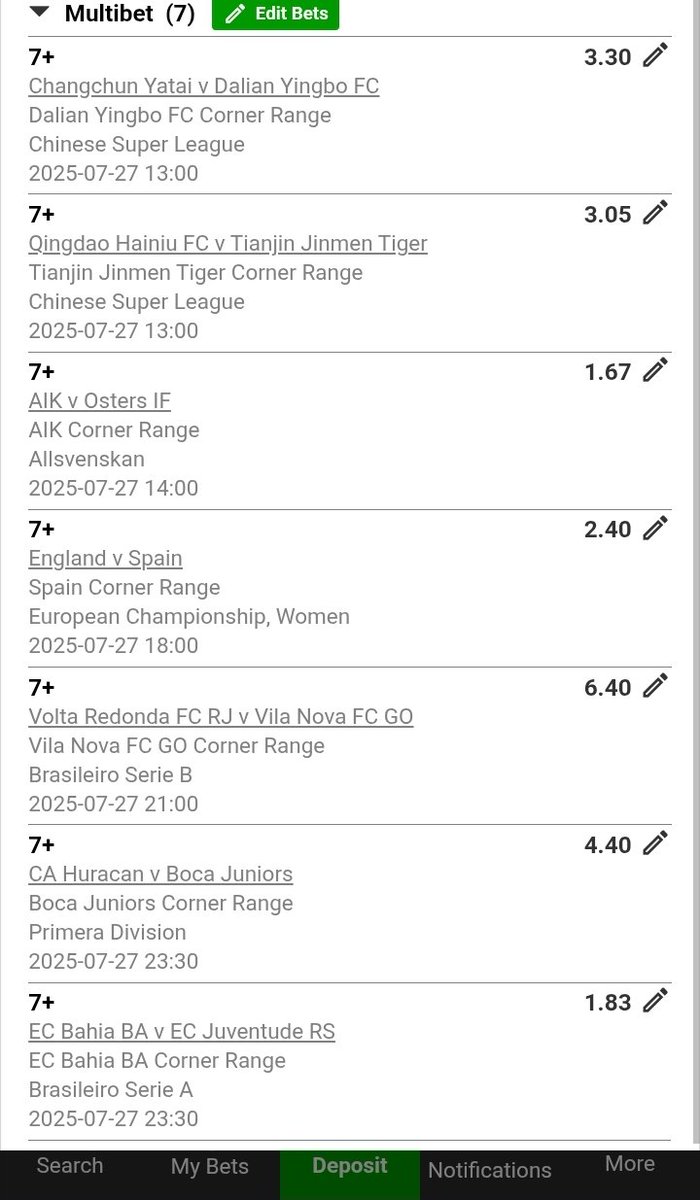 CornersCode's tweet photo. BW7DA9589

⚠️7+ Corners | 2078 Odds Slip 💣
We’re chasing mad value with this one!
7+ corners per game–built for winners only.

🧠Trust the stats. Corners win games and slips!
💸R1 can make noise!

🔁Retweet to bless someone else
💬Drop your code—voucher alert might hit your DM! https://t.co/TpukZqkDJx