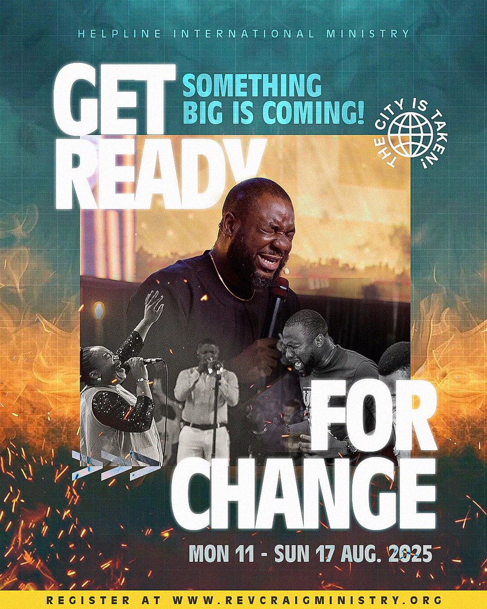 helplinenation's tweet photo. Are you ready? 🔊🔊

It’s time for Camp Meeting 2025 - Sound Mind and The Spread, August 11-17.

📍Victor Uwaifo Creative Hub, Benin City

Your season of change is here! ✨.

Register NOW: https://t.co/Q1nCRRdBiV

#OmoThisAugust #TheCityisTaken #RevCraigMinistry https://t.co/sMp4KJ5YHO