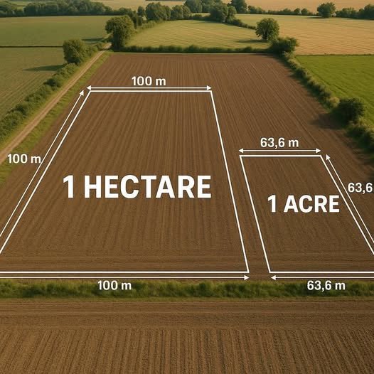 IamTheBenchmark's tweet image. Difference Between Acres and Hectares of Land.
Most people usually get confused between these two, while some misplace both.
The main difference between hectares and acres is in their size and where they're commonly used:
1. Size
1 hectare (ha) = 10,000 square meters
1 acre =…