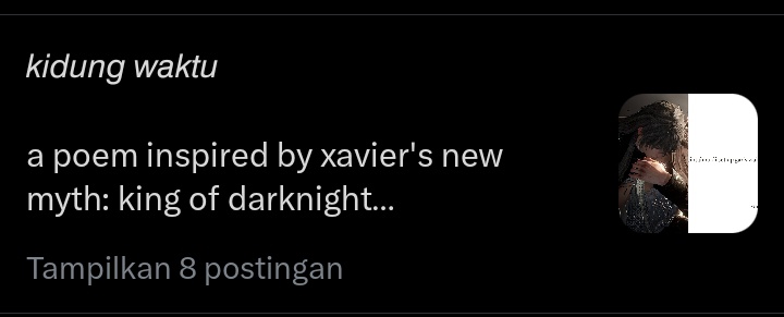 snowfreeze_'s tweet image. aku bikin puisi buat xavier, ada yg mau ditag?