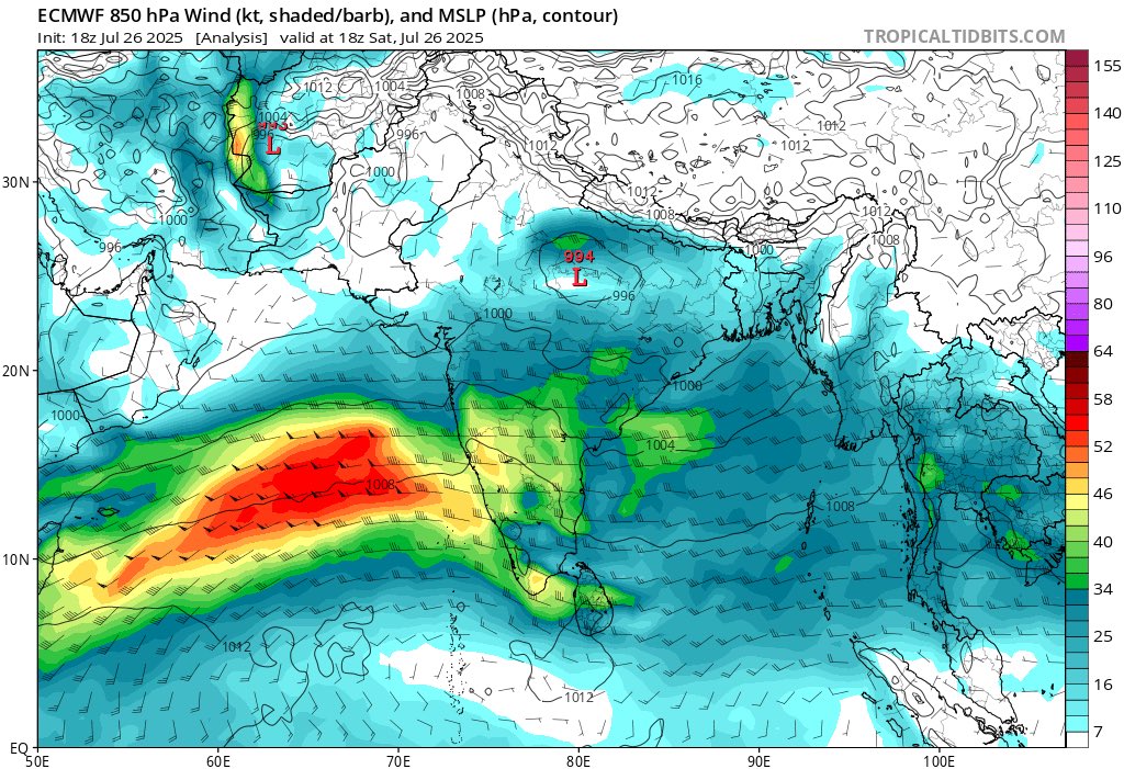 Wow #Tamilnadu ghats has been smashed with very heavy to extreme rains over the last 24 hrs. Monsoon surge continues to dominate leading to such widespread severe rains.

Ending 8:30 am (in mm):

Avalanche - 260
Upperbhavani - 185
Chinnakalar - 170
Naduvattam - 163
Cincona - 76