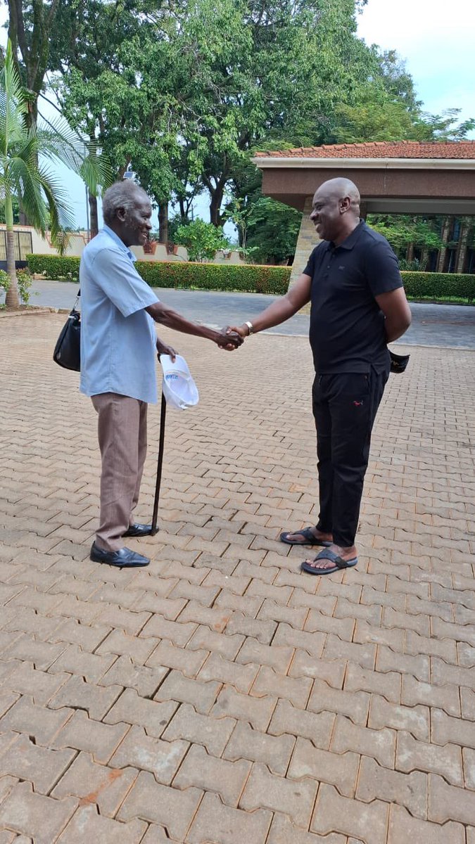 Humbled to have met and recieved blessings from former lecturer Mr Olwedo Ogal Jalb of Gulu City, Northern Uganda to go succeed in the forthcoming elections .