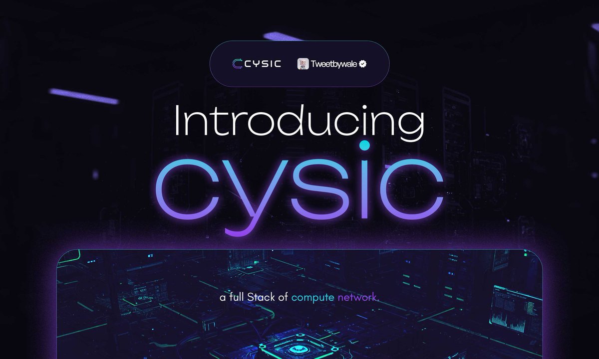Abmusa27's tweet image. GM
Most people are sleeping on what @cysic_xyz is building.
Not another ZK coin.
Not another vaporware layer.

This is real infra hardware + protocol that brings compute on-chain and turns idle GPUs into productive assets.

ComputeFi is real.
And Cysic is the plug.