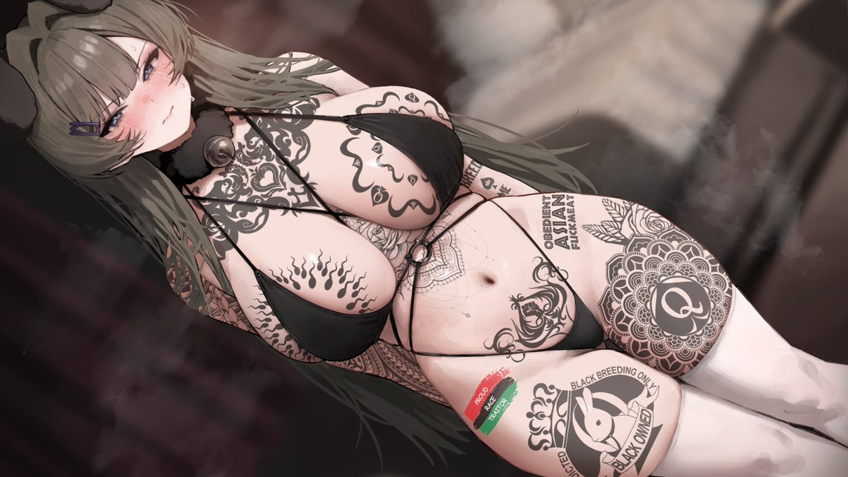 xLonqu's tweet photo. #QoS #BNWO #Blackededit #Blackedhentai #Blackedwaifu #Snowbunny #Qosedit (Commission) https://t.co/ctG1wkTQJZ