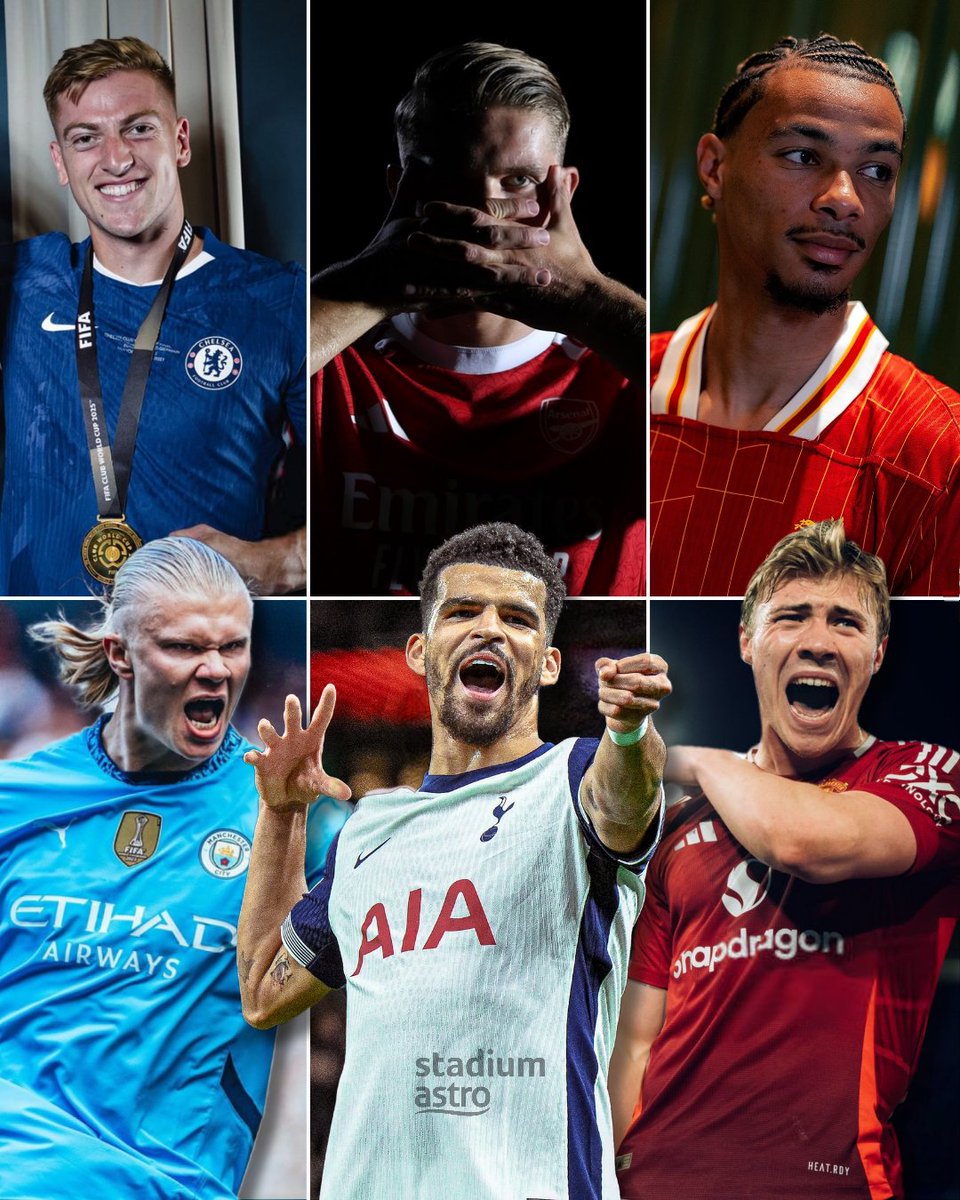 stadiumastro's tweet image. The talent pool among the strikers of the Big Six 鉁笍
Rank them from most to least league goals next season 馃檶