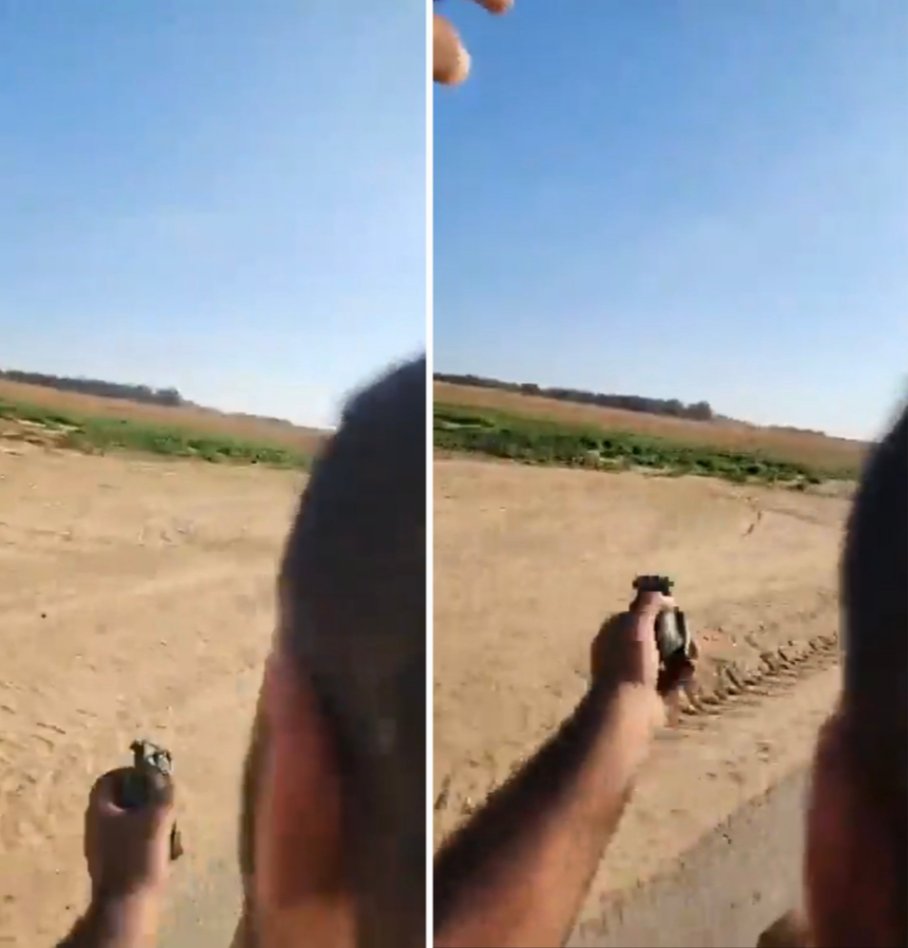 a Gazan crossed into Israel on 10/7 holding a grenade