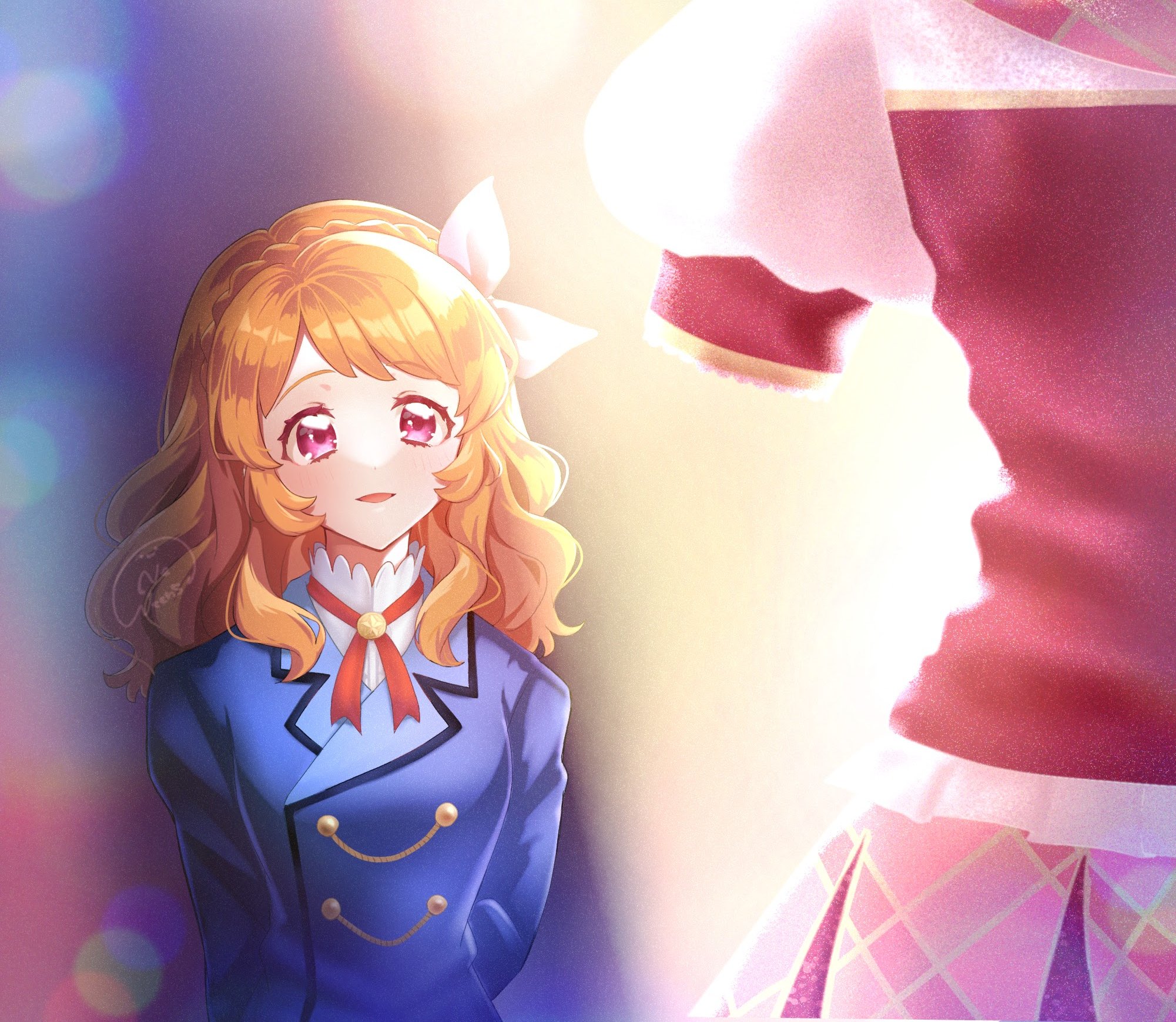 アイカツ！5thフェス　大空あかり アクリルバッジスタンドキーホルダー ver. 5th FES あかり