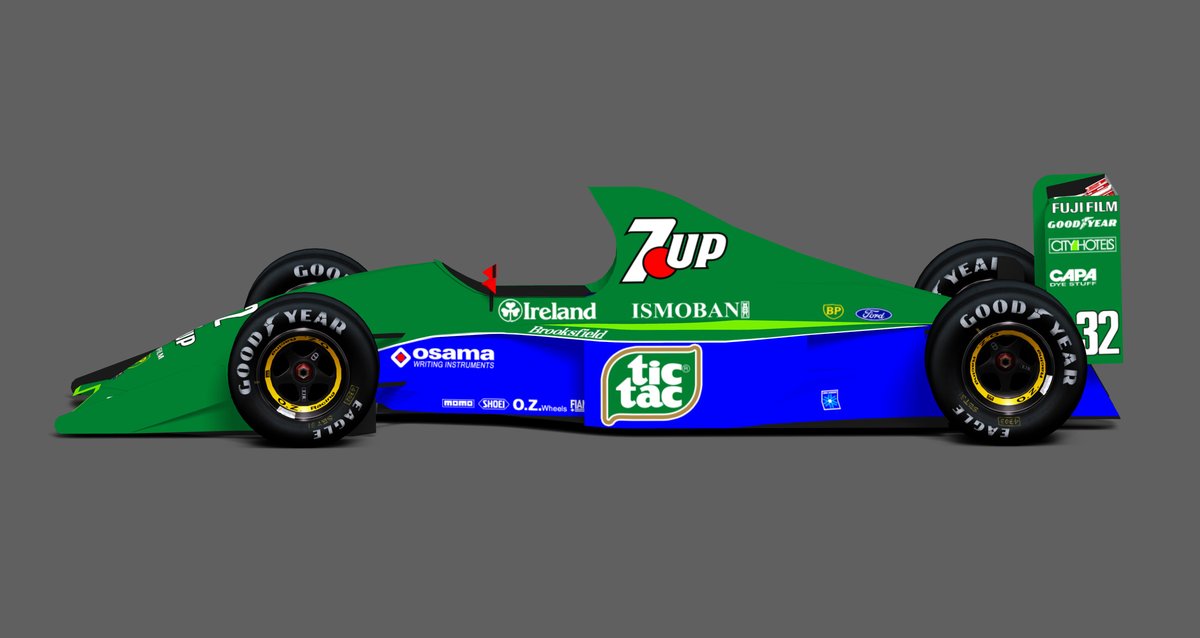 1:12 Jordan 191 Belgian GP Michael Schumacher ロゴをすべて貼りまし 