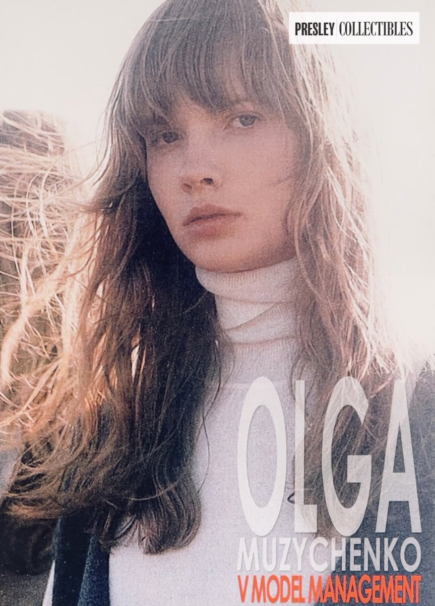 PresleyCollect's tweet image. 👠 Capture 90s fashion elegance with a rare 6x8.25 B&amp;amp;W promo card signed by Olga Muzychenko! With 2 unsigned cards, this V Model Management gem showcases her timeless style. presleycollectibles.com/olga-muzychenk… #OlgaMuzychenko #SignedMemorabilia #FashionModeling #90sFashion #RareCollectibles