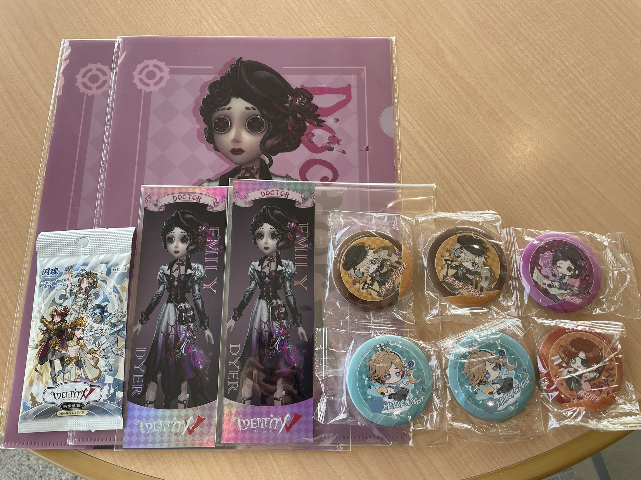 第五人格 IJL プレイオフ 缶バッジ 特典 墓守 隠者 気象学者 医師 シオ(一時) on X: