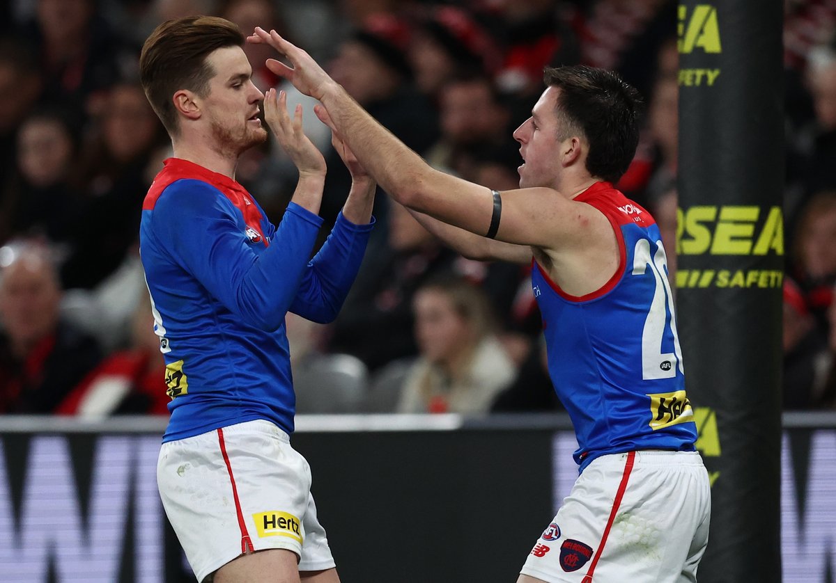melbournefc's tweet image. Xavier had 0 career goals at the start of this game + now he has two. ๐ค
#DemonSpirit | #AFLSaintsDees