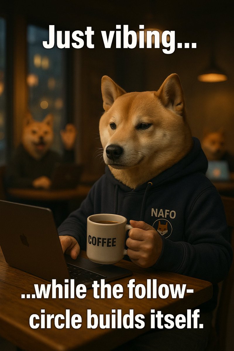 New to #NAFO or just under 10k? 

Pull up a chair, grab your coffee, and let’s build the Fella Circle™ ☕✨

🔁 RT this
💬 Drop your meme
🤝 Follow a few, gain a few!

Small fellas, big energy.
#FellaCircle #WeAreNAFO