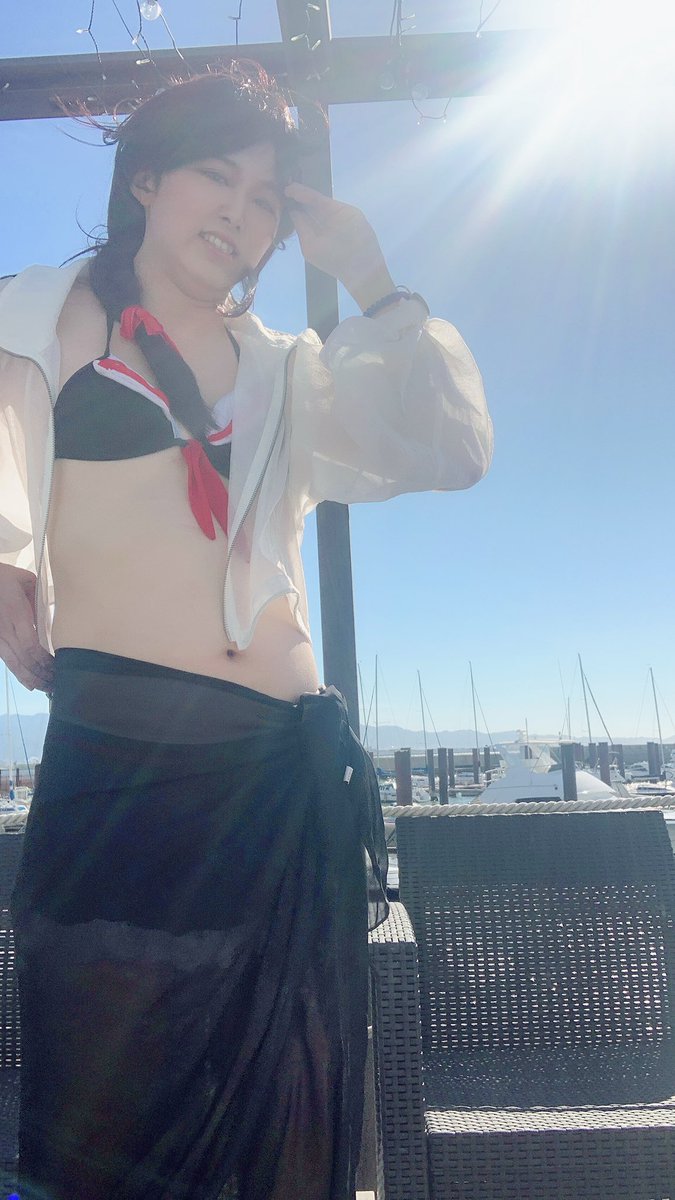 reideathsma's tweet image. #プールバンジー 今年も来たぞ！
西陽が眩しい！