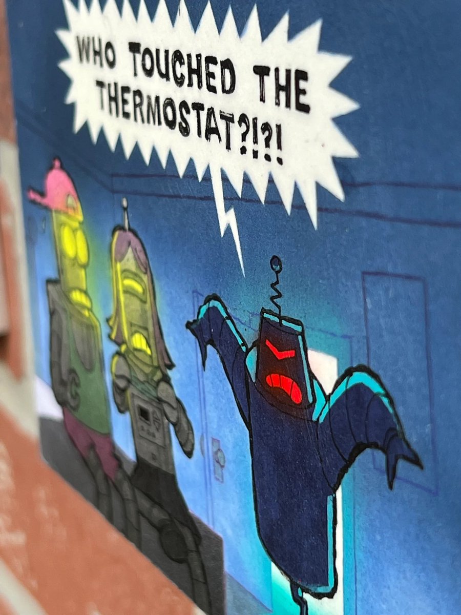 Thermostat

Gouache, ink, colored pencil, hand painted original artwork. (1/1 edition, not prints).

Four separate frames, 4"x6" on 140lbs Arches cold press paper, mounted onto wood panel, sealed with a protectant cold wax finish.