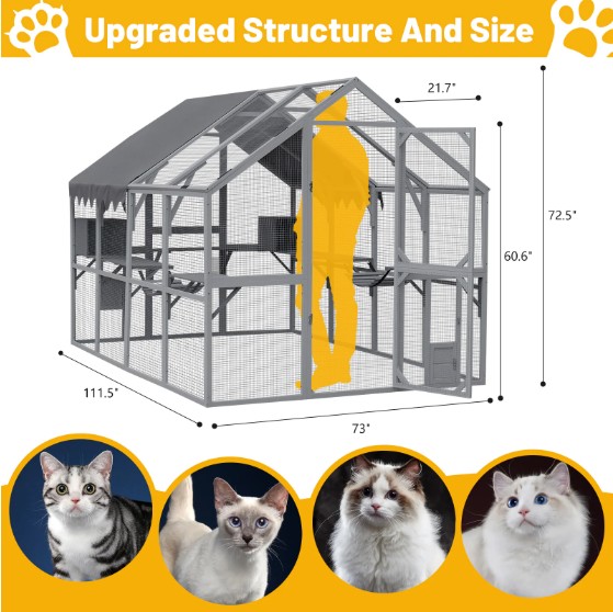 istorekit's tweet photo. Outdoor Cat House 
The modern outside cat house is perfect to stand in your garden or backyard to offer a weatherproof sanctuary and sunbathing catio. 
https://t.co/lKr1vBTMgG 

#outdoorcathouse #cathouse #straycathouse #cathelter #catprotection #wintercathouse
#cozycathouse https://t.co/3K5N2V74e6