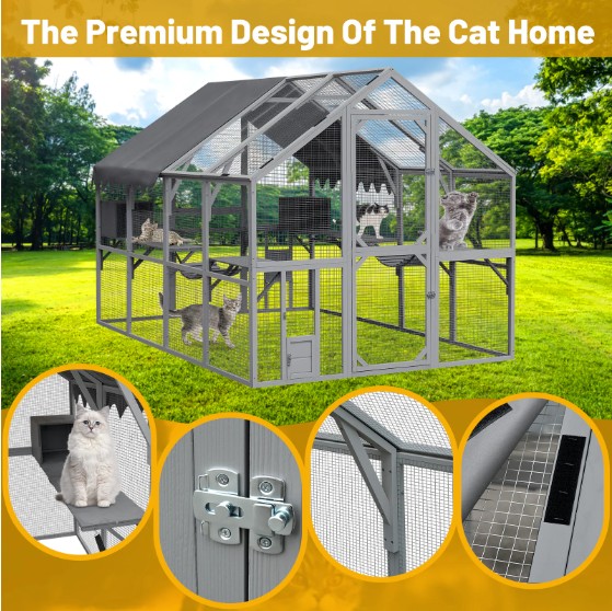 istorekit's tweet photo. Outdoor Cat House 
The modern outside cat house is perfect to stand in your garden or backyard to offer a weatherproof sanctuary and sunbathing catio. 
https://t.co/lKr1vBTMgG 

#outdoorcathouse #cathouse #straycathouse #cathelter #catprotection #wintercathouse
#cozycathouse https://t.co/3K5N2V74e6