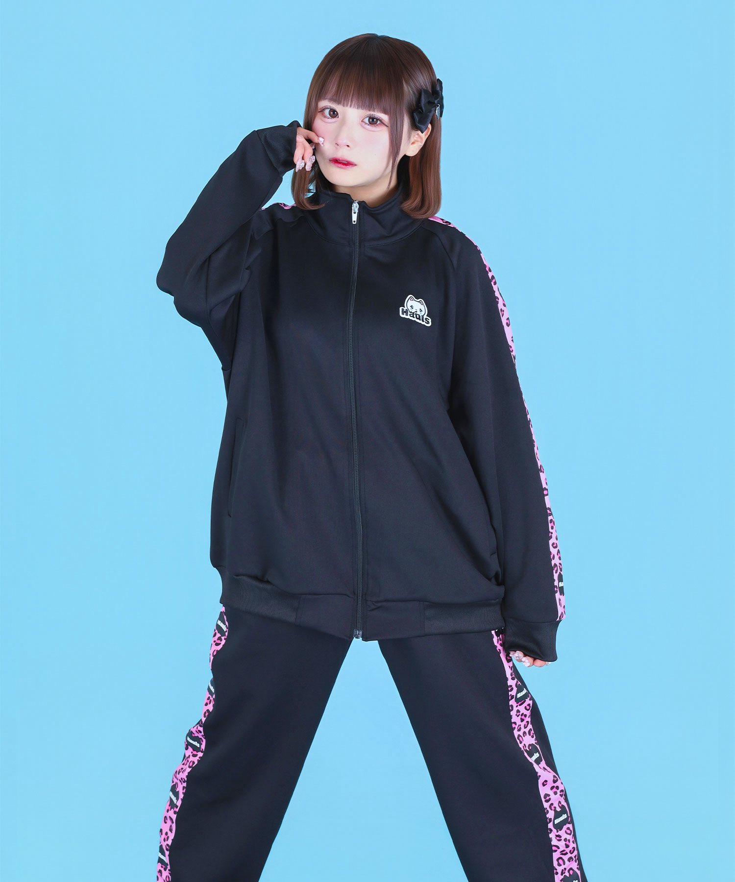 ︎✦︎ Hauls ネ申ジャージ ヒョウ柄 ピンク 新！柄 ネ申おジャージ参上！(ヒョウ柄ピンク) | Hauls