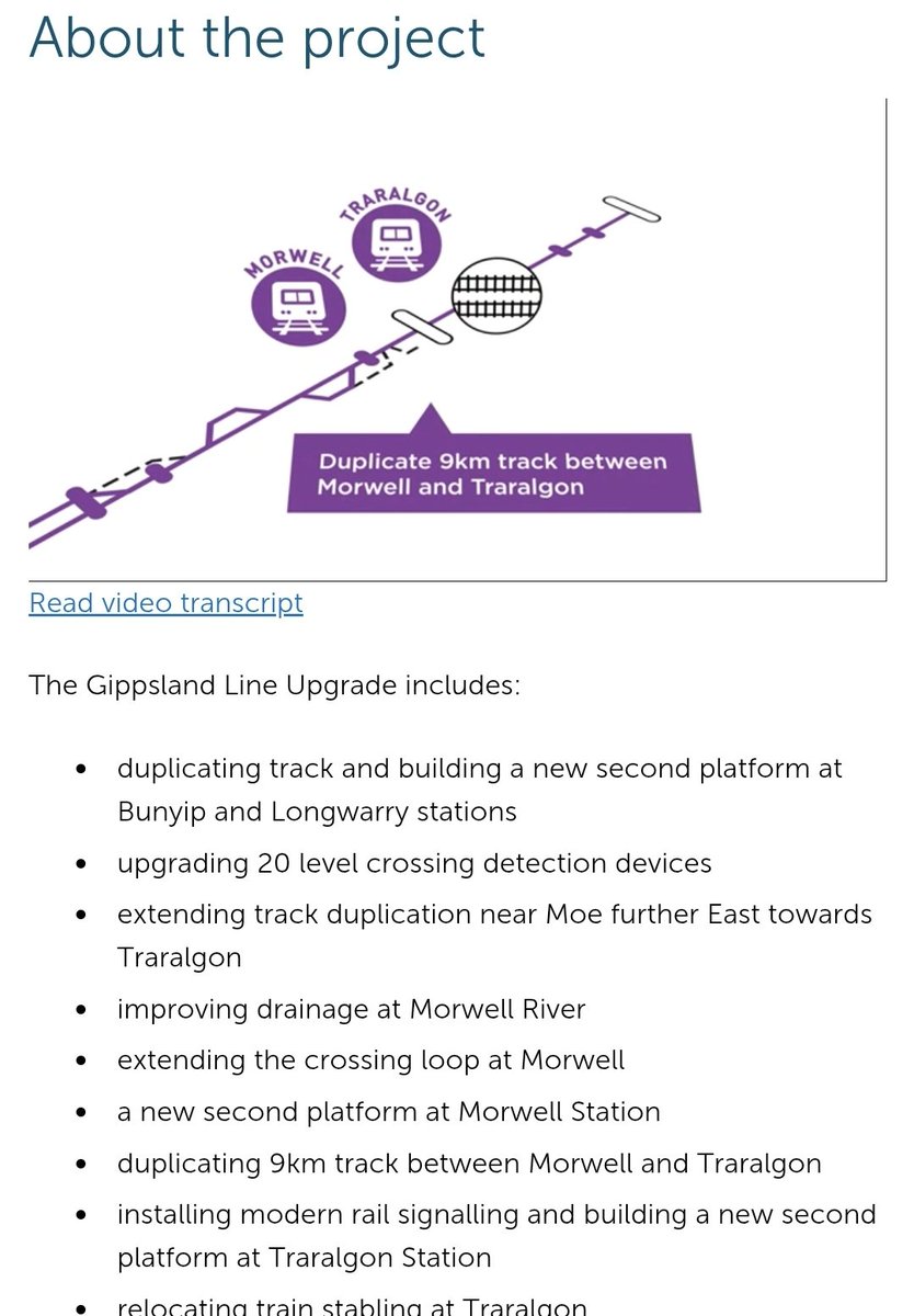 craig_halsall's tweet photo. @railmaps Not quite the 9km duplication we were sold back in 2017 though?
https://t.co/tTB9MgTtga
Not that it's warranted on a 40 min frequency - a crossing loop and station behind #MidValley would make more sense
#Morwell #Traralgon #VLine #BigBuild #TraralgonLine https://t.co/iLeIQJ4ENO
