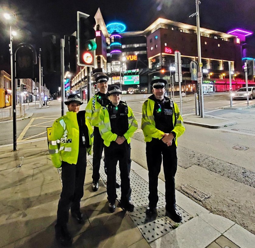 Our next stop for our team &amp; ASB van was in Northampton town. Backing up Response police officers on NTE. ( Night time economy) A very busy time with party goers involved a fight on Bridge Street which kept everyone very busy. That individual was  taken off to custody #SSO3131