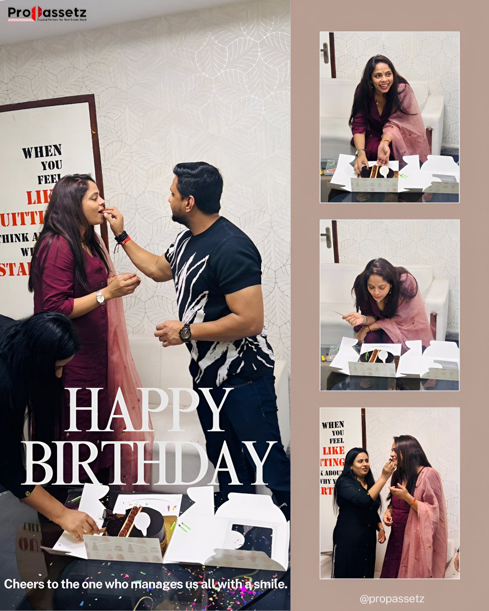 propassetz1's tweet photo. :

🎉 Happy Birthday to the heart of our workplace🎉
Our amazing HR who leads with warmth, grace, and the brightest smile in the room.
Team PropAssetz is lucky to have your constant support and positive energy every day.
#HappyBirthday #HRAppreciation #TeamCelebration #TeamSpirit https://t.co/5pdp2cvULO