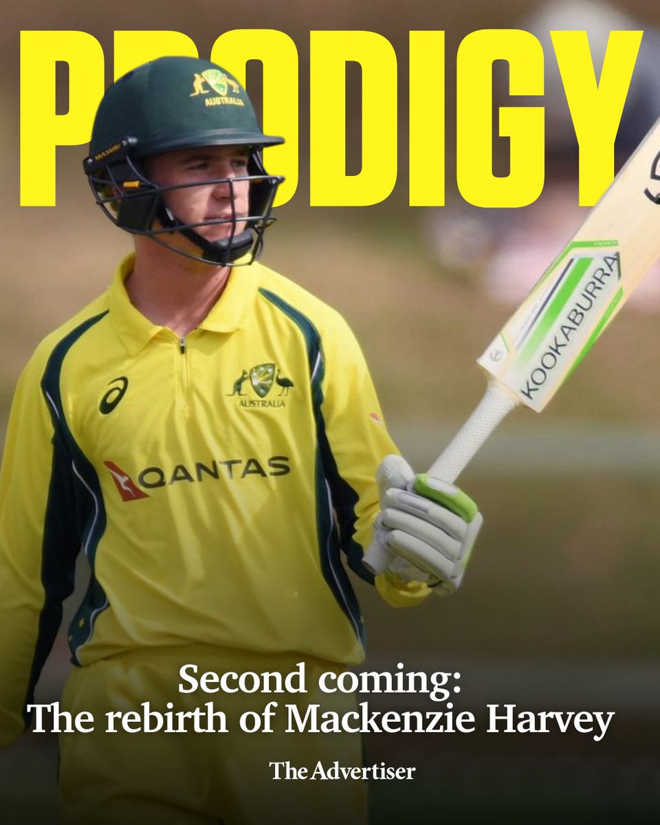 theTiser's tweet image. Mackenzie Harvey knows the pressure of being hailed a cricket prodigy. Seven years after the innings which put him on the map, Harvey’s resurrection has gathered steam in South Australia. 📌 READ MORE: bit.ly/4lR2pea