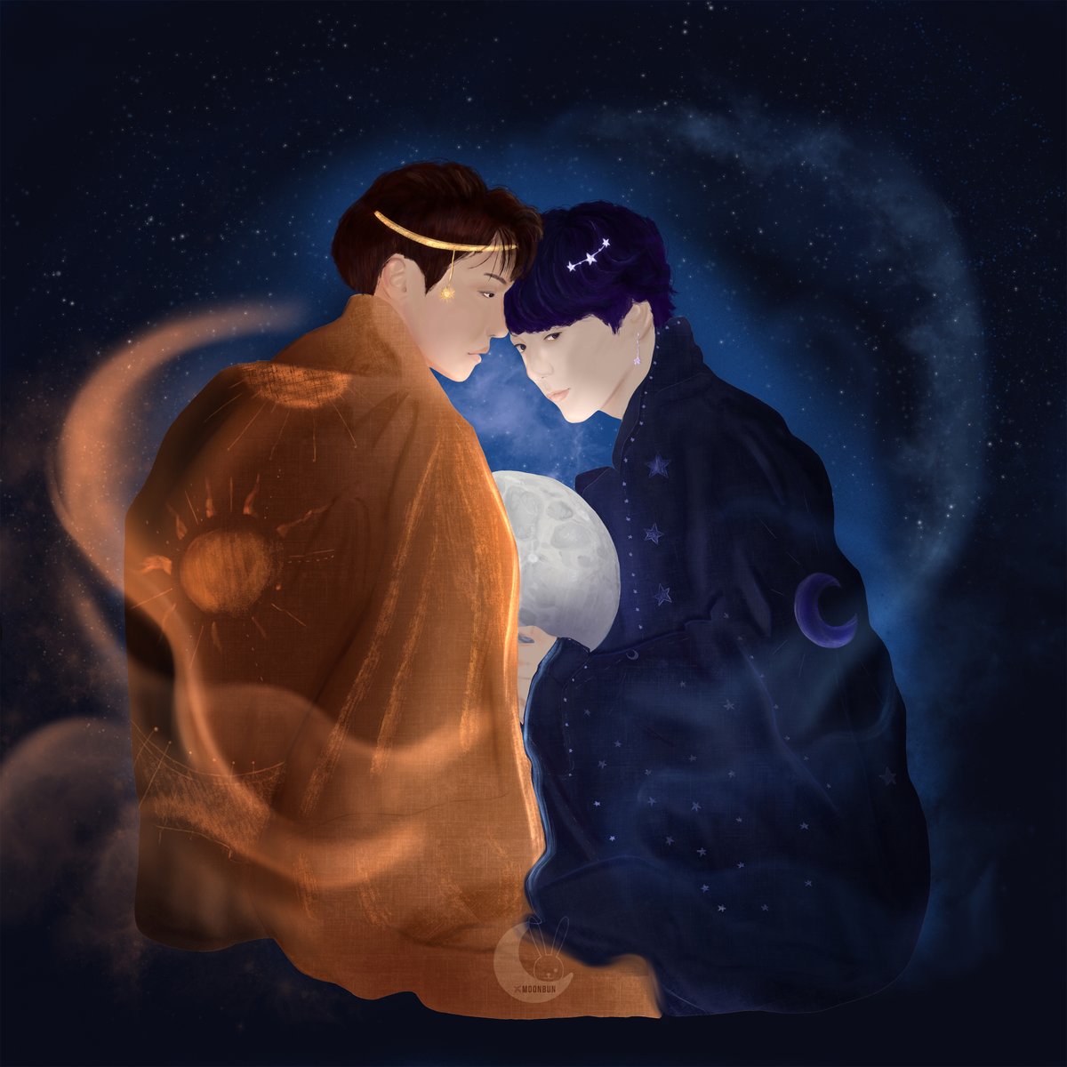 xmoonbun's tweet image. You yourself are even another little world and
have within you the sun and the moon and also the
stars. — Origen || #HopeKook #fanart #btsfanart
#hoseokfanart #jungkookfanart #btsfanarts
- Repost ONLY with @ credit - otherwise i'll hunt your ass down :)