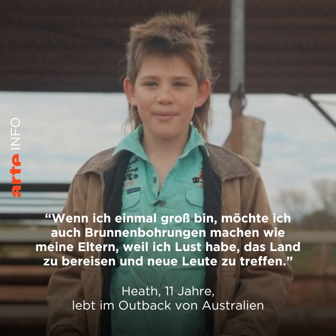 ARTEInfo's tweet image. Heath ist 11 Jahre alt und lebt mitten in Australien, im sogenannten Outback. Seine Schule ist 300 km und mehr als 3 Stunden Autofahrt weit weg. Deshalb nimmt Heath online am Unterricht teil. Mehr über den jungen Australier erfahrt ihr hier: bit.ly/kinderportraet…