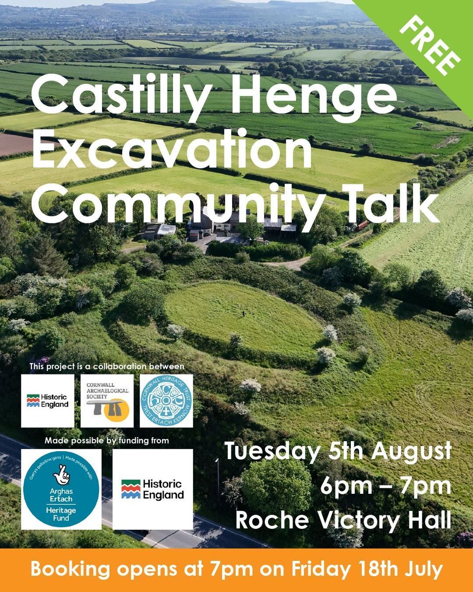 On Tuesday 5th August, we invite you to join Dr Olaf Bayer, Senior Archaeological Investigator at <a href="/HistoricEngland/">Historic England</a>, to learn more about the upcoming excavation at Castilly Henge – a project which aims to reveal the secrets of a unique prehistoric ritual site.