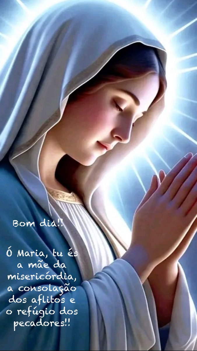 Bom dia!!
Feliz DOMINGO a todos!!
Nossa Senhora Rogai, por nós!

Deus abençoe o seu dia e a sua família e nos livre de todo mal !!