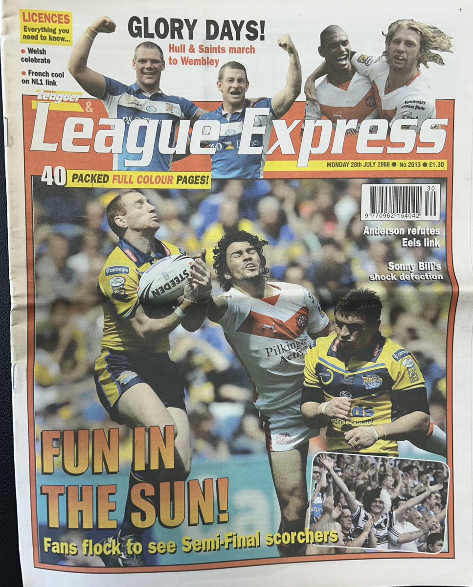 TrinityHeritage's tweet image. 📌 On This Day in History:
🗓️ 27th July 2008
🏉 Hull 32 Wakefield Trinity 24
🏆 RL Challenge Cup semi final
👨👨👧👧 14,716 at Keepmoat Stadium, Doncaster
One step from Wembley but Trinity never recovered from a disastrous start being 18-0 down after the first ten minutes … they did…